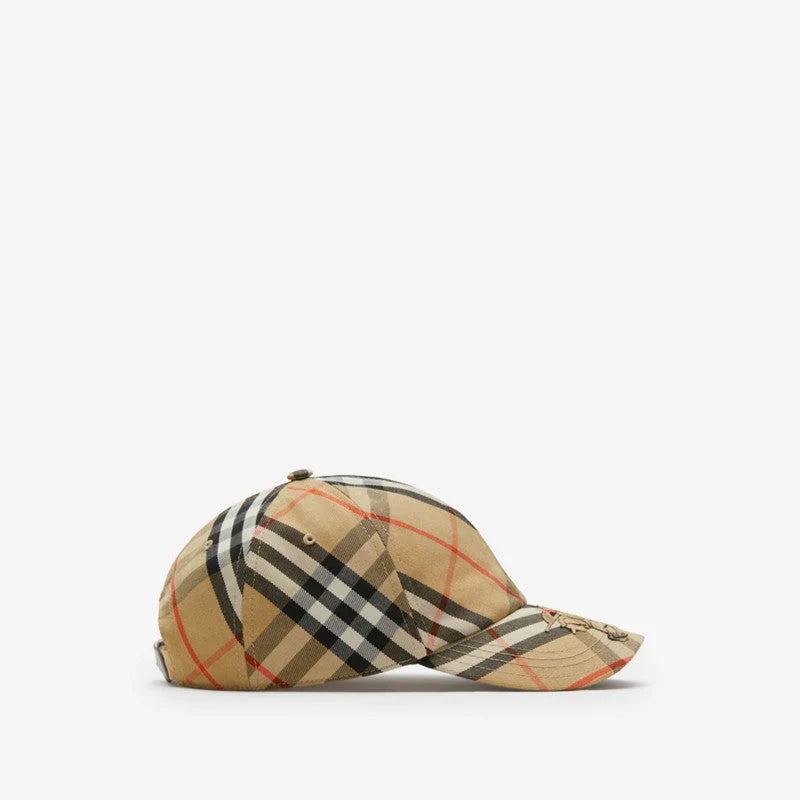 Casquette burberry coton mélangé Check EKD