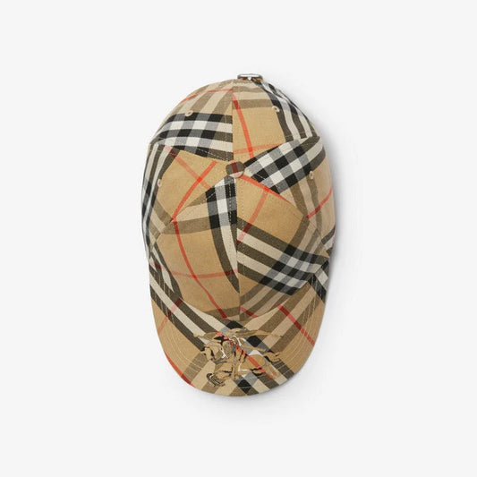 Casquette burberry coton mélangé Check EKD
