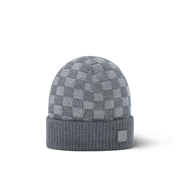 Bonnet et Écharpe Néo Petit Damier Gris