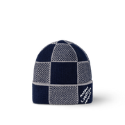 Bonnet et Écharpe Damier Heritage Bleu Marine