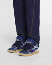 LANVIN METALLIC CORNFLOWER