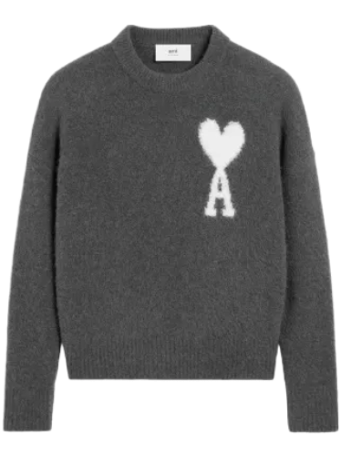 Pull ami en laine gris