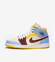 Air Jordan 1 Mid SE Fearless Maison Chateau Rouge